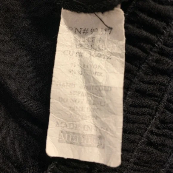 M heart m size Medium black high neck sleeveless top elastic and ruffle bottom - Picture 7 of 8